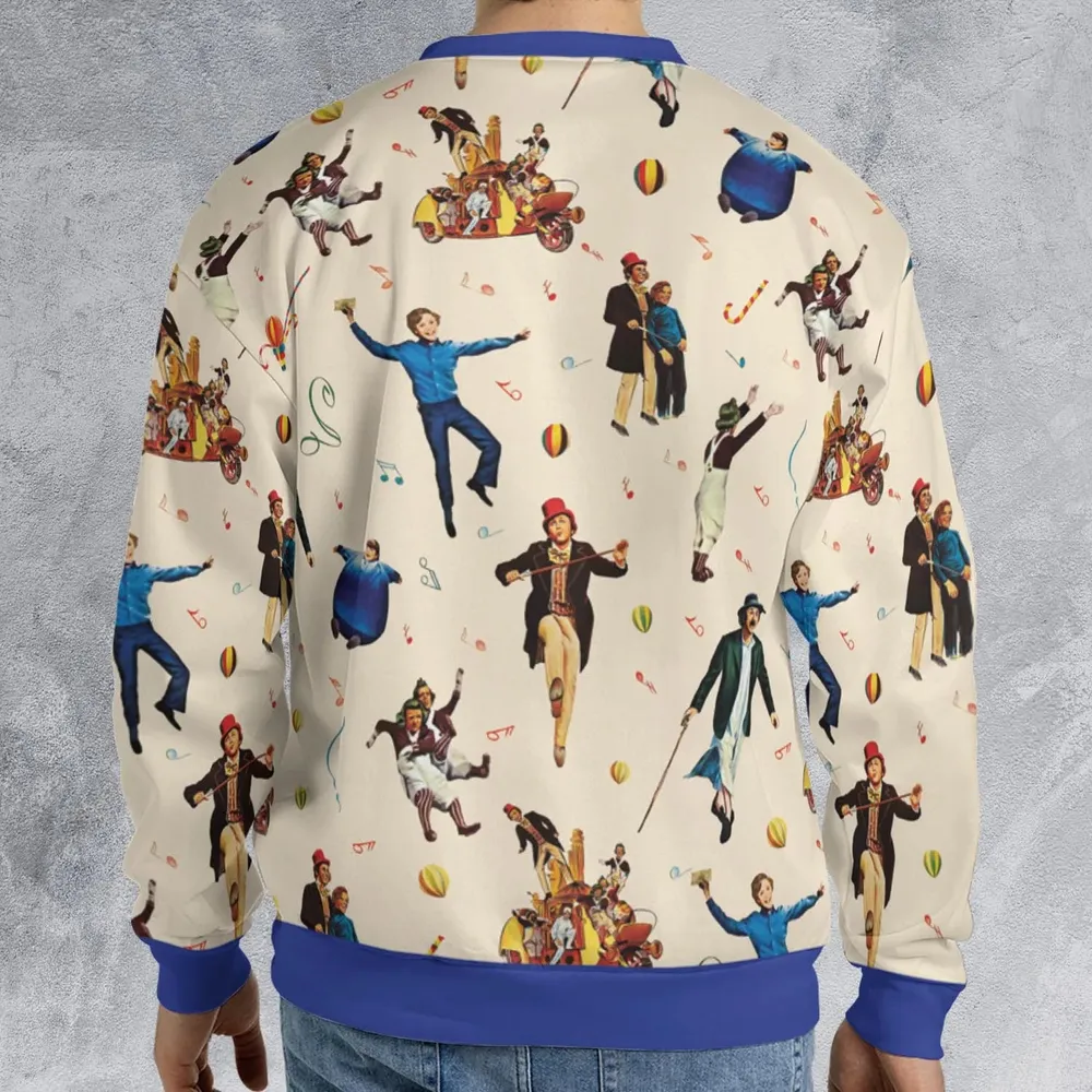 It's Scruumdidiyumptious Willy Wonka And Chocolate Factory All-over Print Sweatshirt - 2