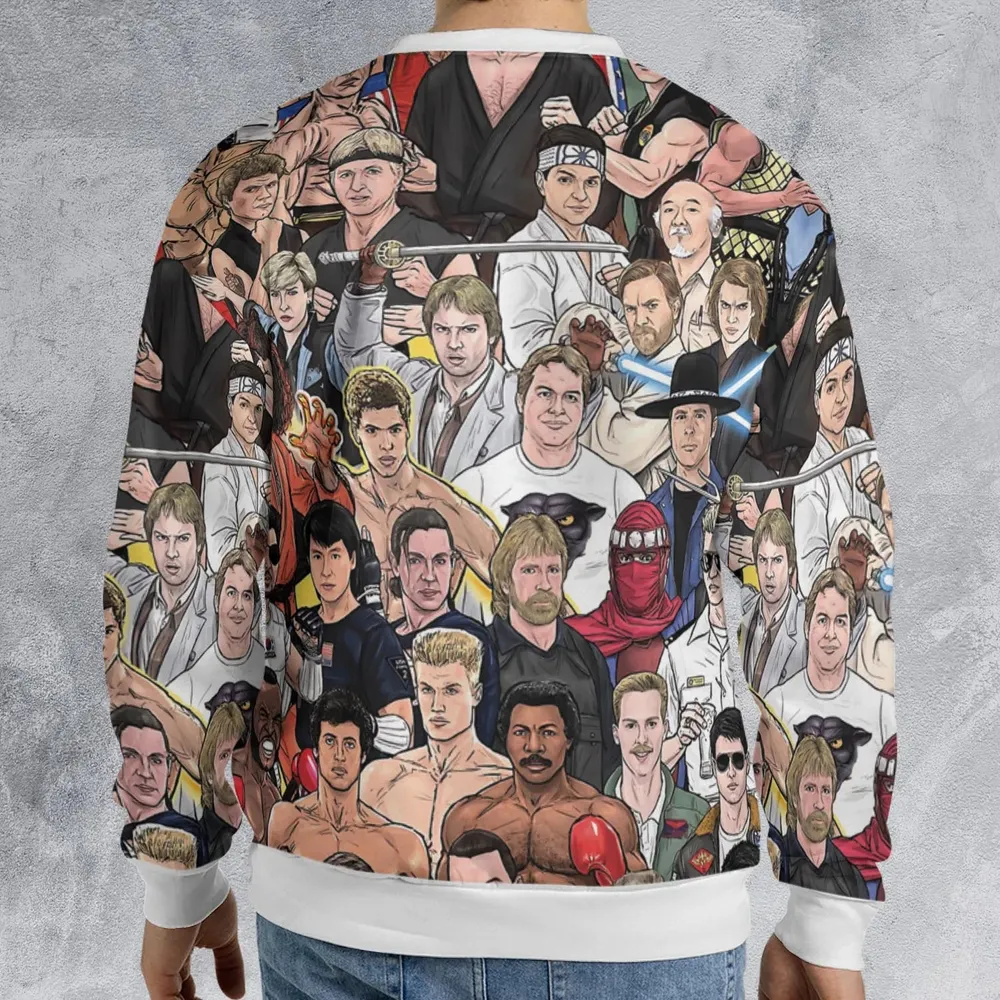 Martial Arts Stars All-over Print Sweatshirt - 2