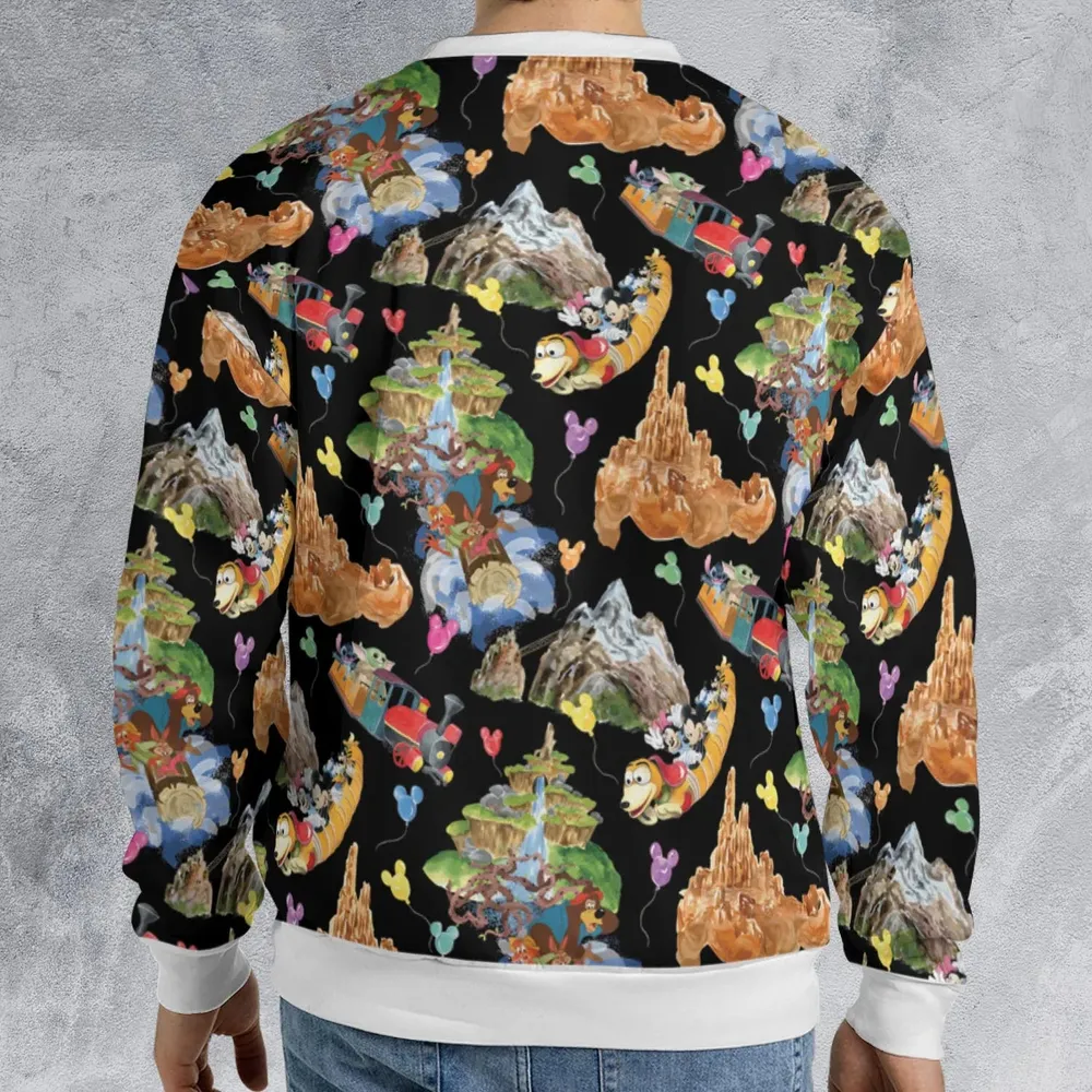 Mountain Magic Kingdom Parks All-over Print Sweatshirt - 2