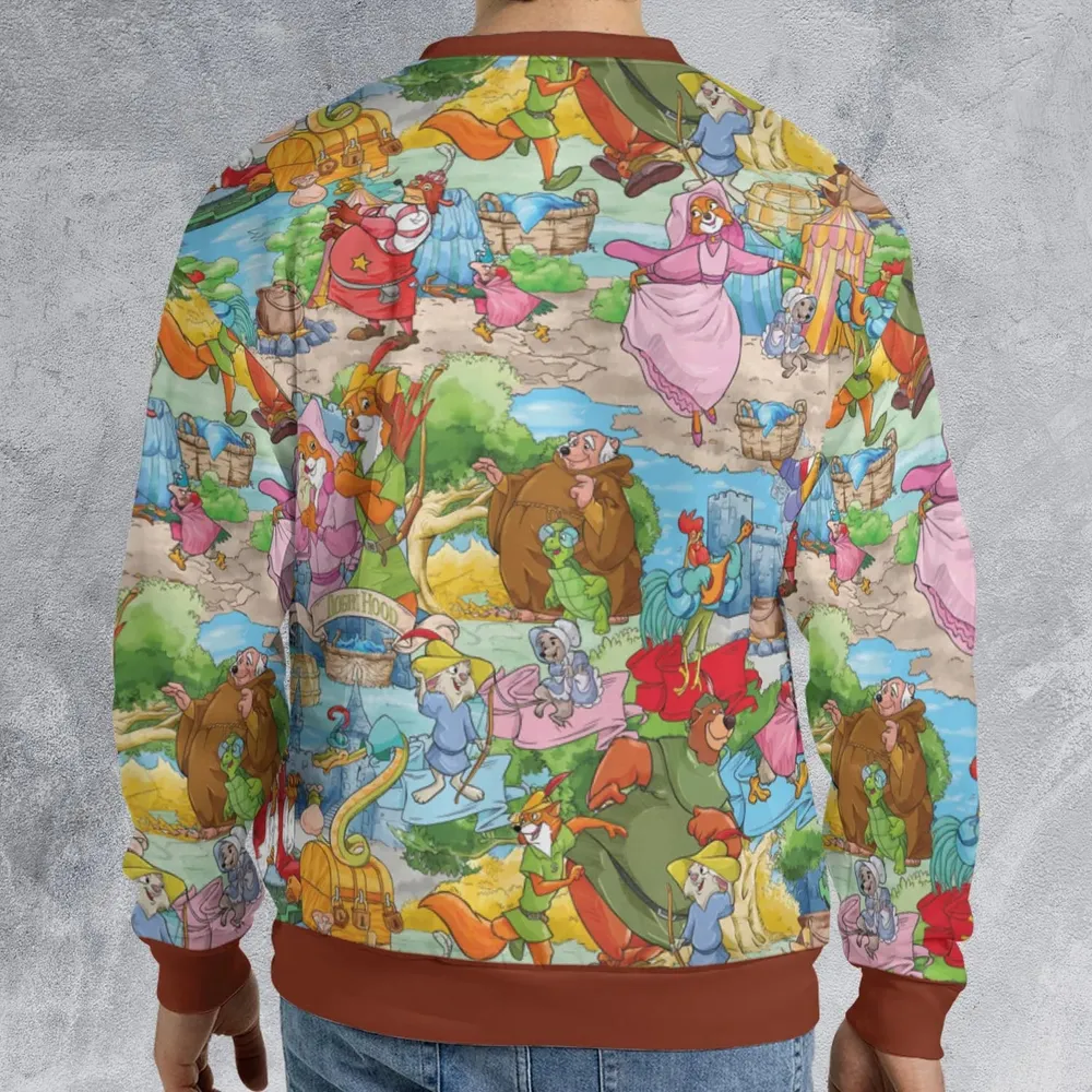Archer Wood Plaid Robin Hood All-over Print Sweatshirt - 2