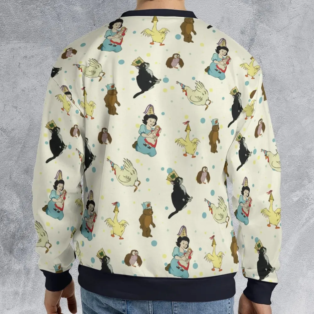 The Curious Cub and His Forest Friends Little Bear All-over Print Sweatshirt - 2