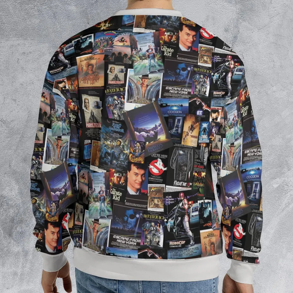 1980s Movie All-over Print Sweatshirt - 2