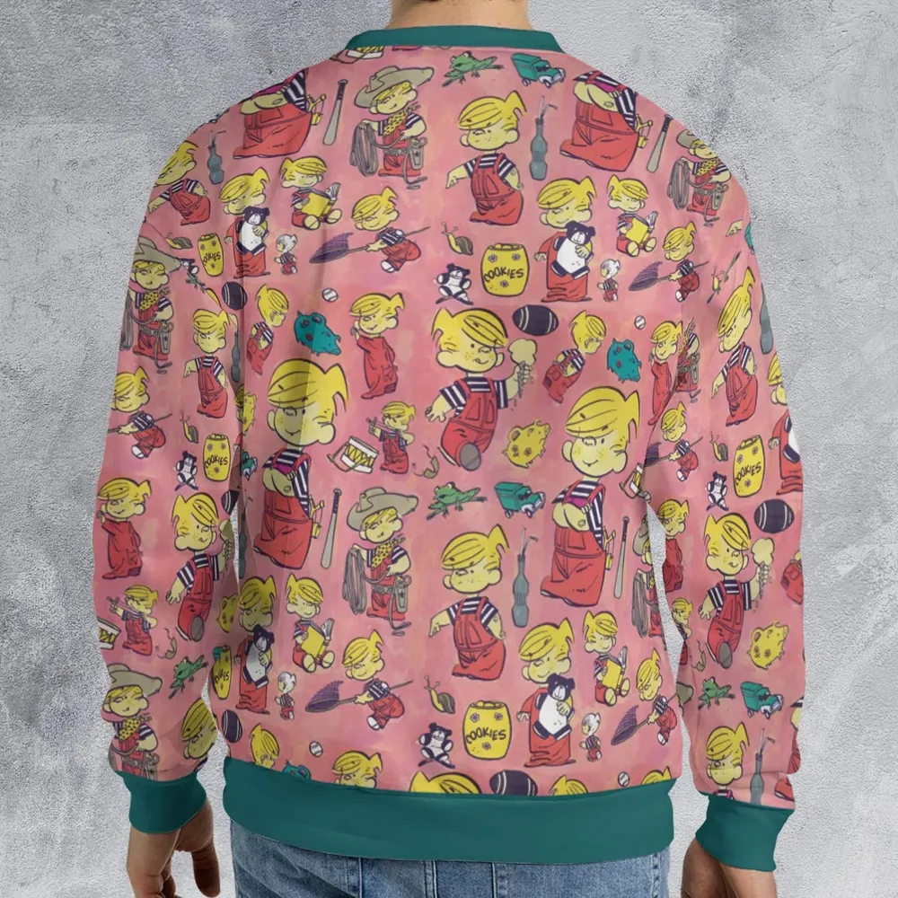Just Pretend I'm Listening Dennis The Menace All-over Print Sweatshirt - 2