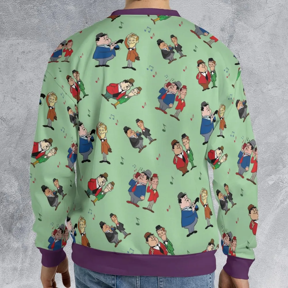Another Fine Mess Laurel And Hardy All-over Print Sweatshirt - 2