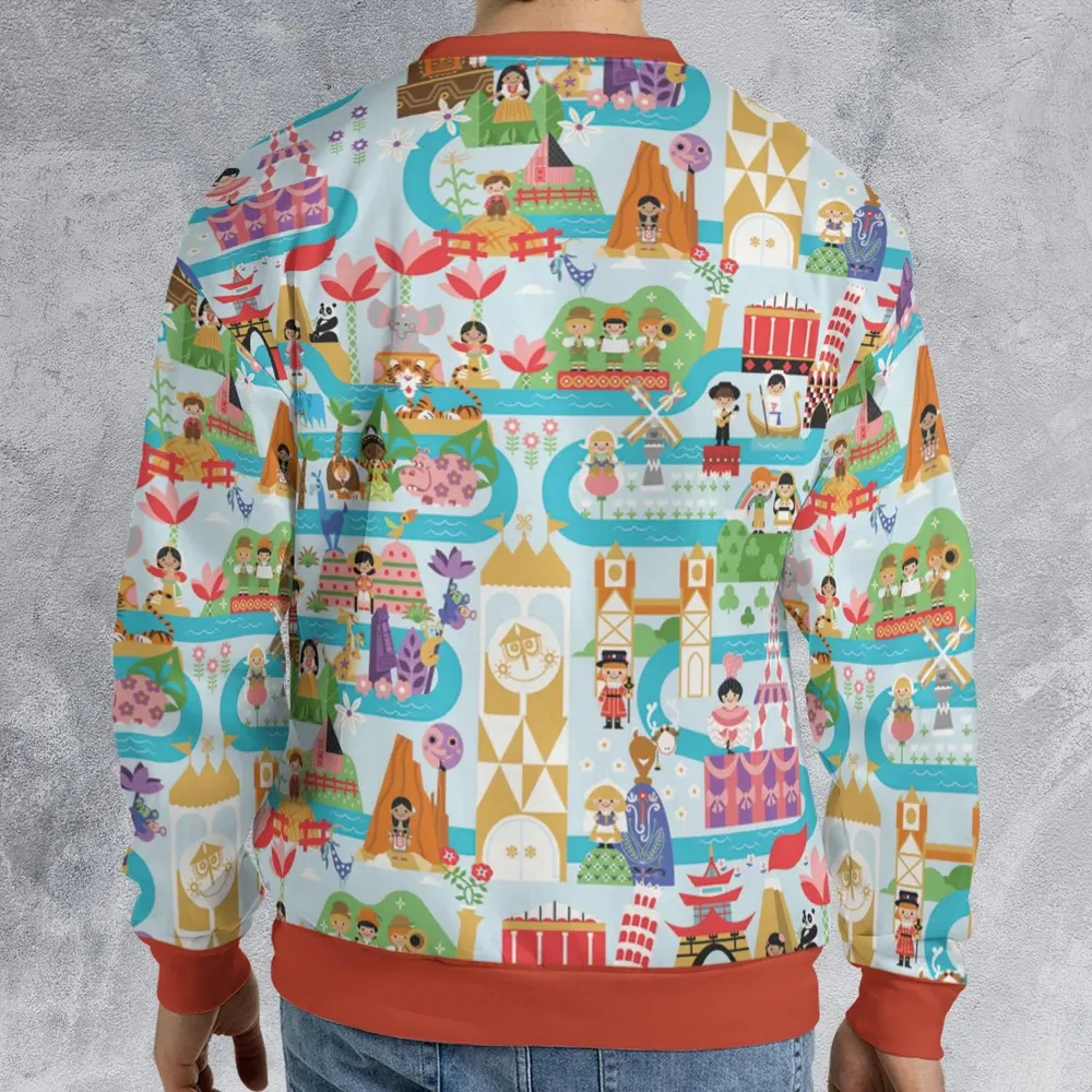 It's Small World Map All-over Print Sweatshirt - 2