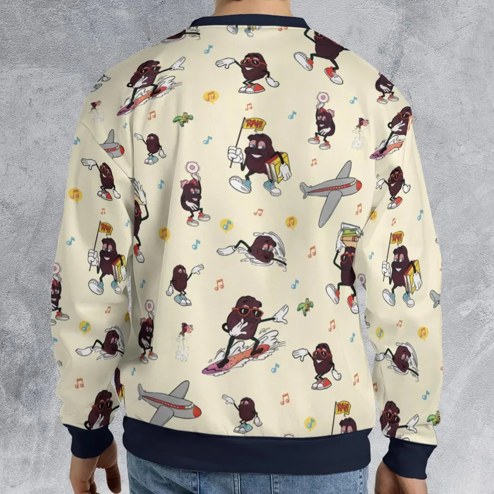 Hardee's california Raisins Mascots All-over Print Sweatshirt - 2