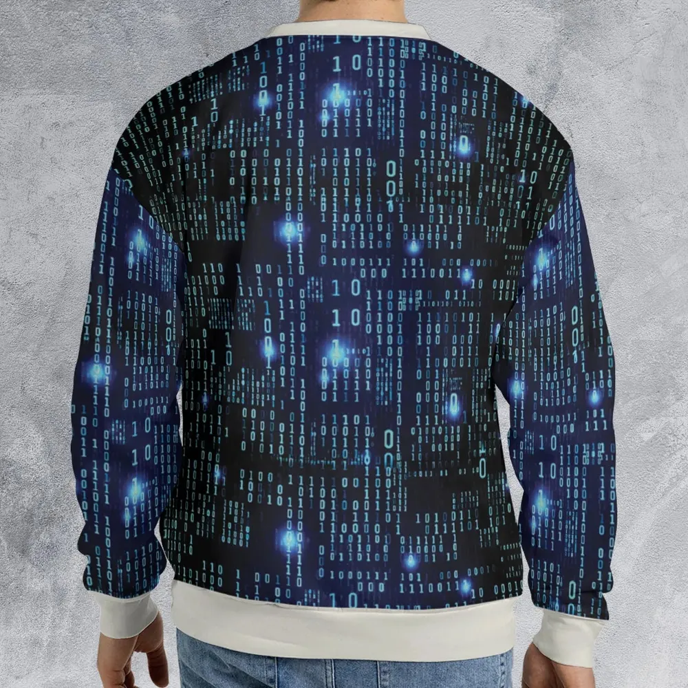 Binary Vibes All-over Print Sweatshirt - 2