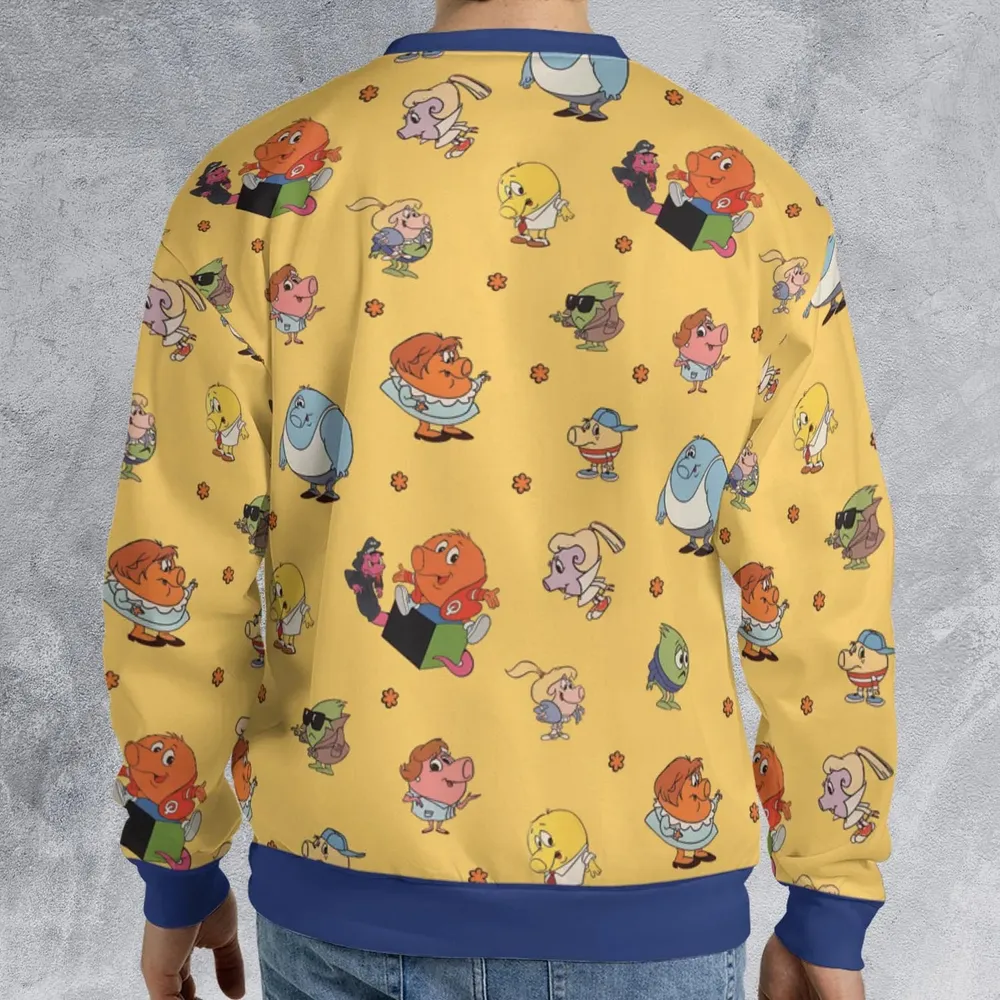 80s Arcade Game Qbert All-over Print Sweatshirt - 2