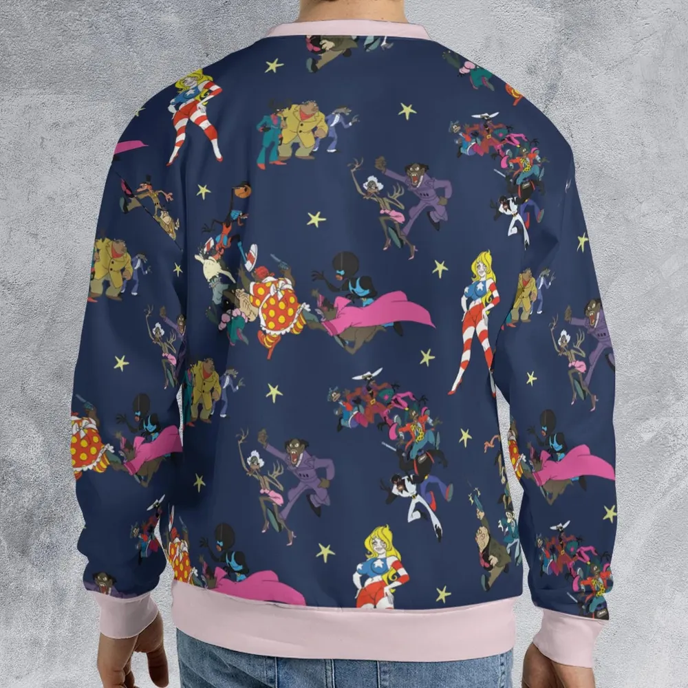 Coonskin Characters Ralph Baskin All-over Print Sweatshirt - 2