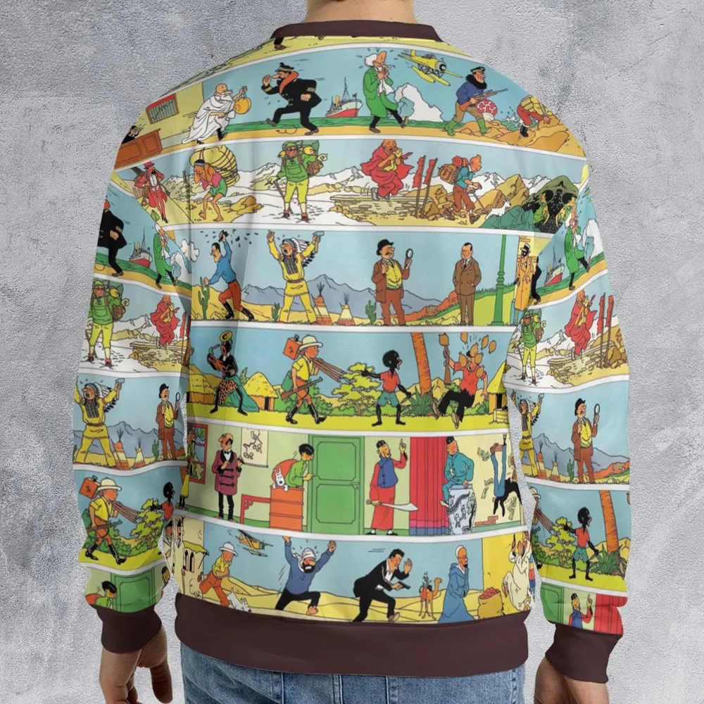 The Story Of Tintin All-over Print Sweatshirt - 2