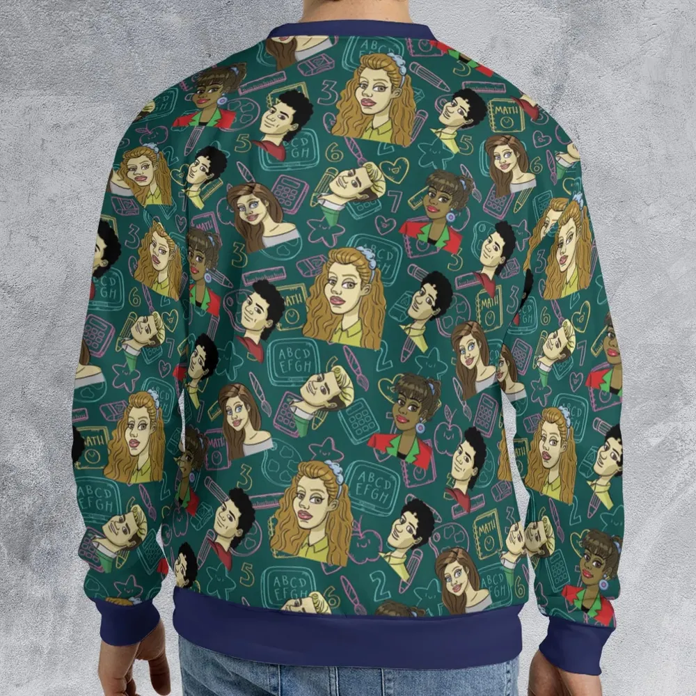 Class of 93' Saved By The Bell All-over Print Sweatshirt - 2