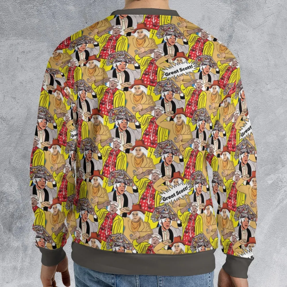 Great Scott Back to the Future All-over Print Sweatshirt - 2
