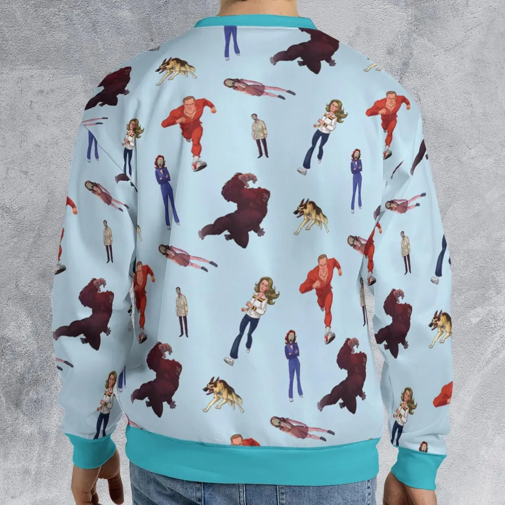 The Six Million Dollar Man and the Bionic Woman All-over Print Sweatshirt - 2