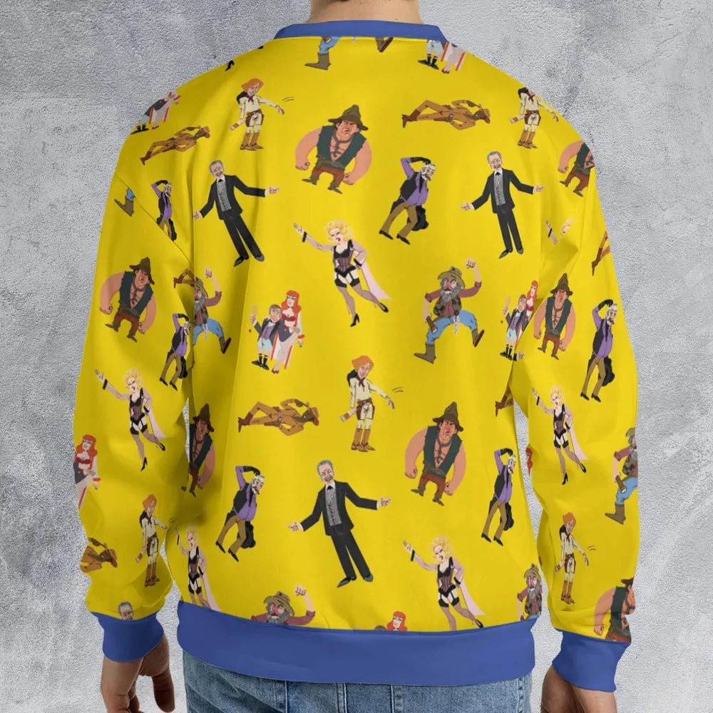 Blazing Saddles Characters All-over Print Sweatshirt - 2