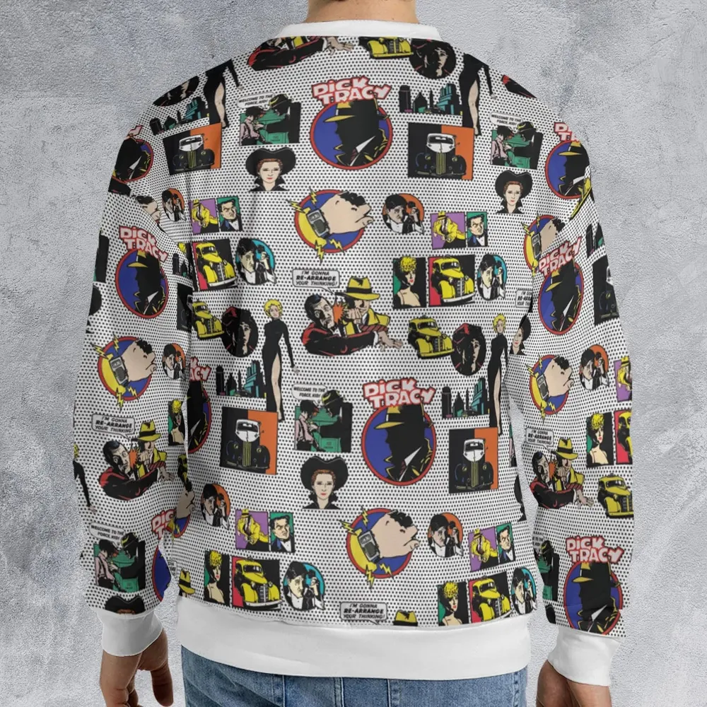Vintage 90s Dick Tracy All-over Print Sweatshirt - 2