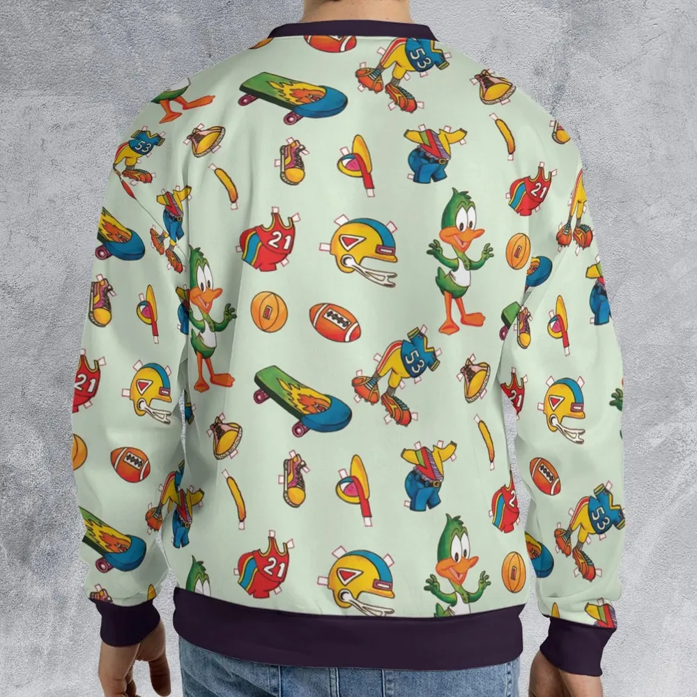 Plucky Duck Tiny Toon Adventures All-over Print Sweatshirt - 2