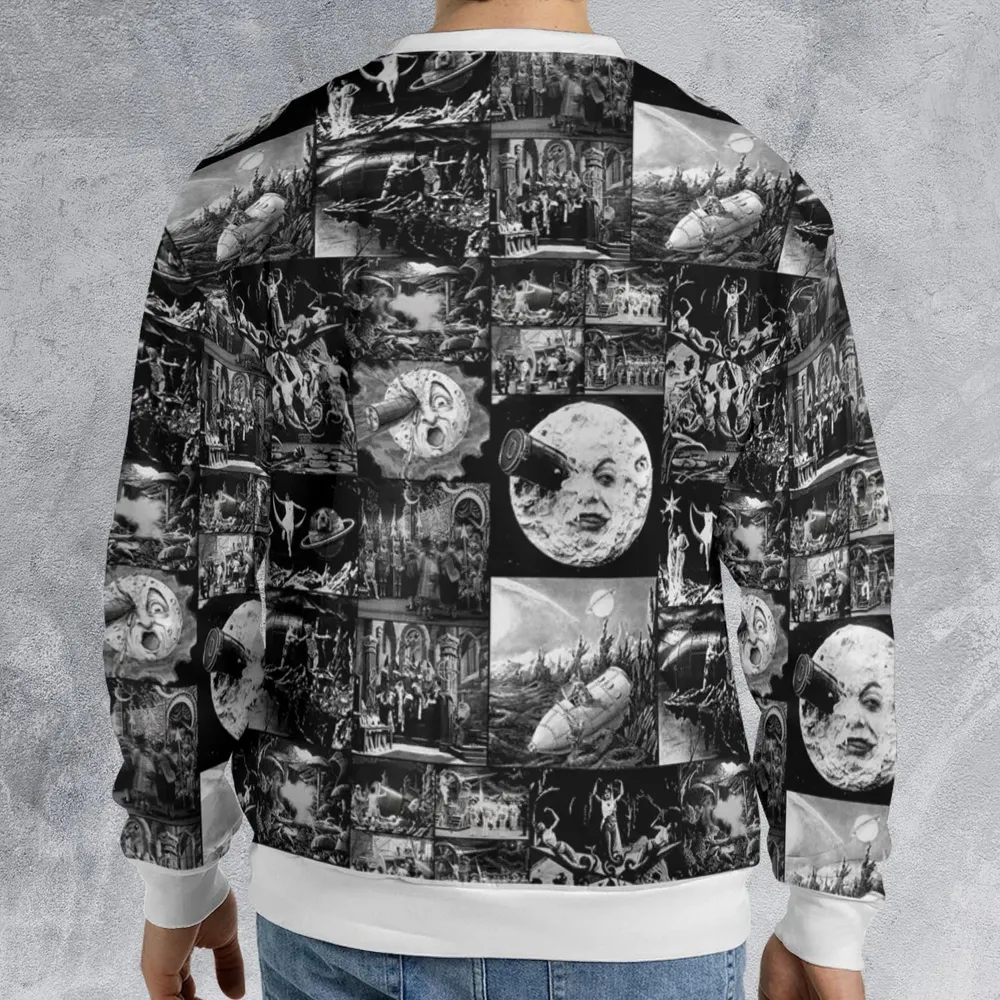 Le Voyage Dans La Lune 1902 All-over Print Sweatshirt - 2