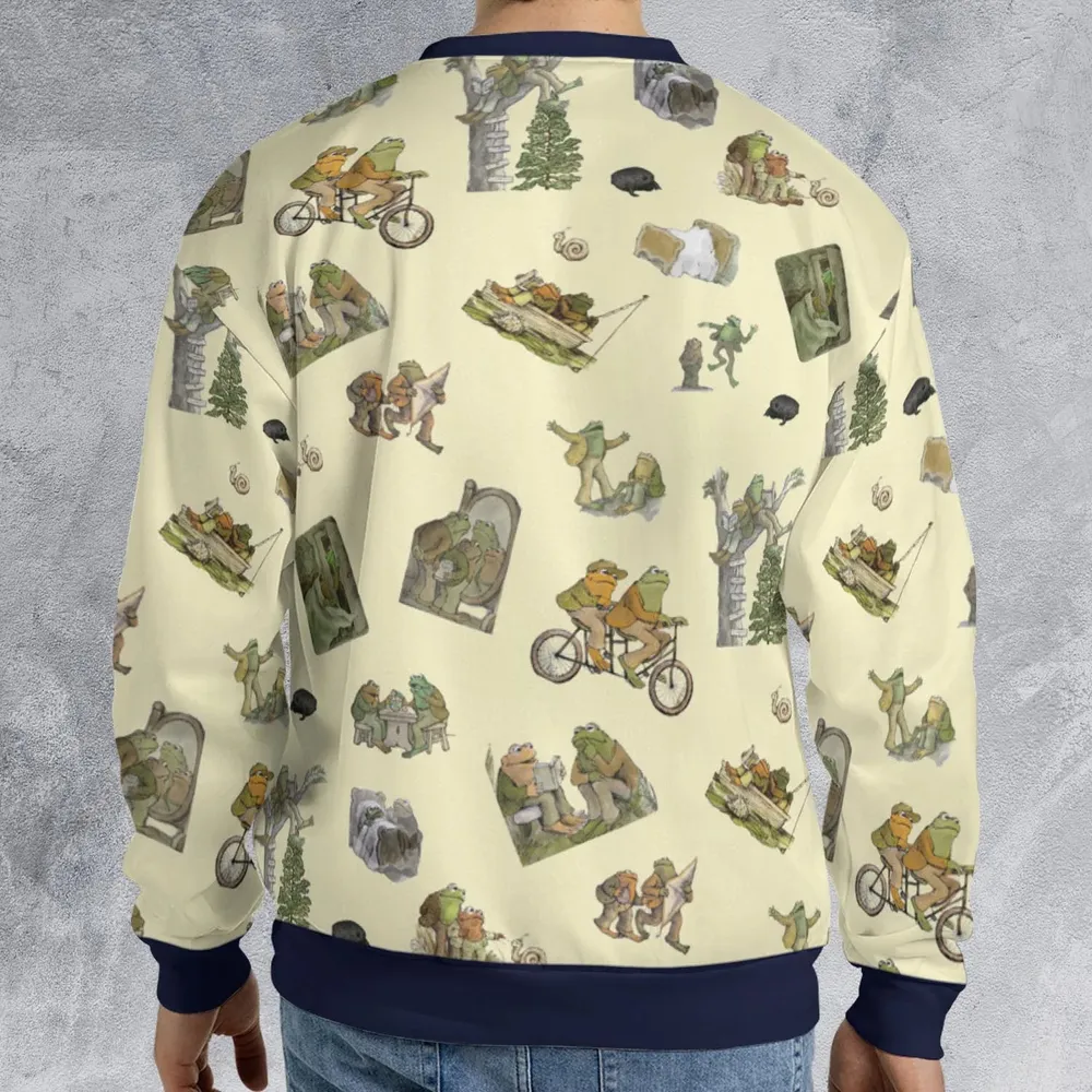 Frog and Toad Pattern All-over Print Sweatshirt - 2