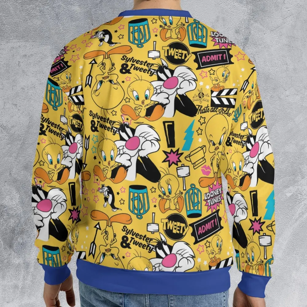 Cartoon Drip Looney Tunes All-over Print Sweatshirt - 2