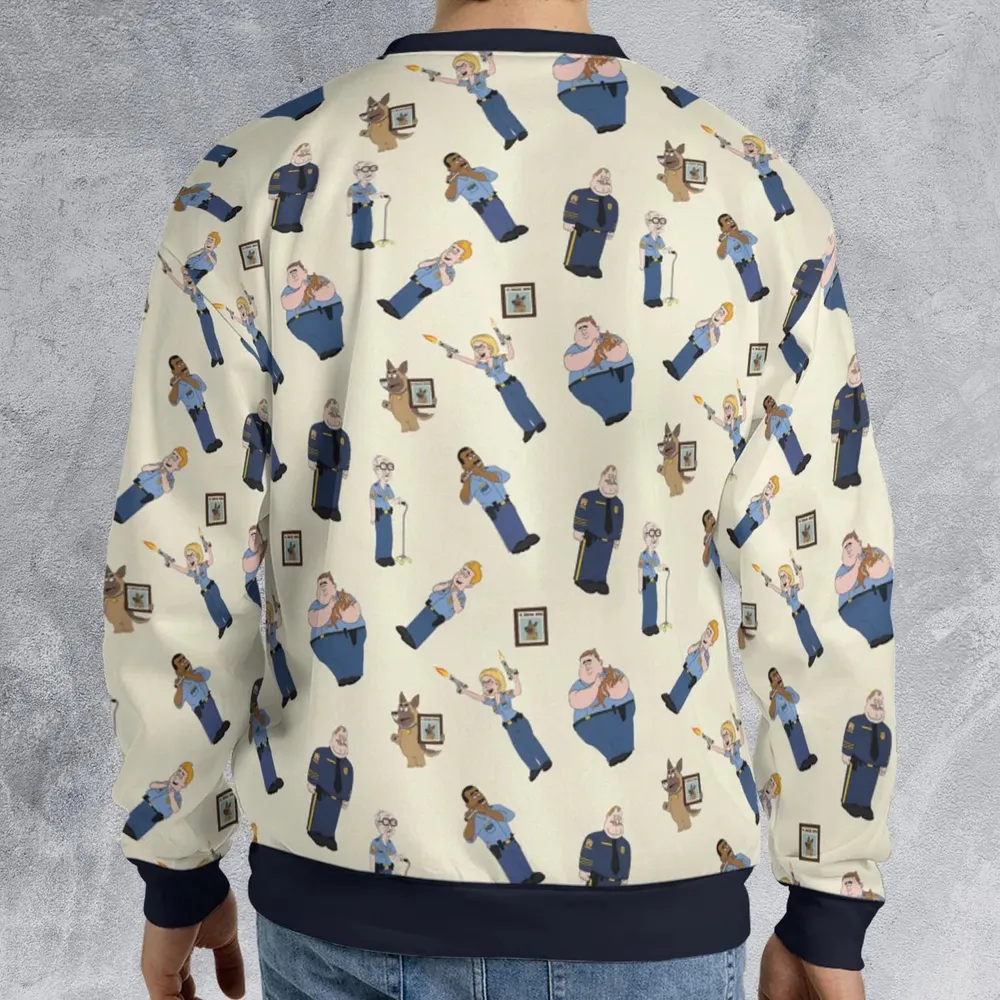 Cop Comedy Paradise Pd All-over Print Sweatshirt - 2