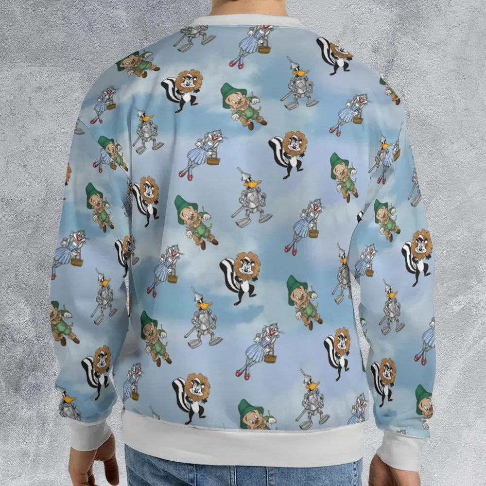The Wizard Of Draws Looney Tunes All-over Print Sweatshirt - 2