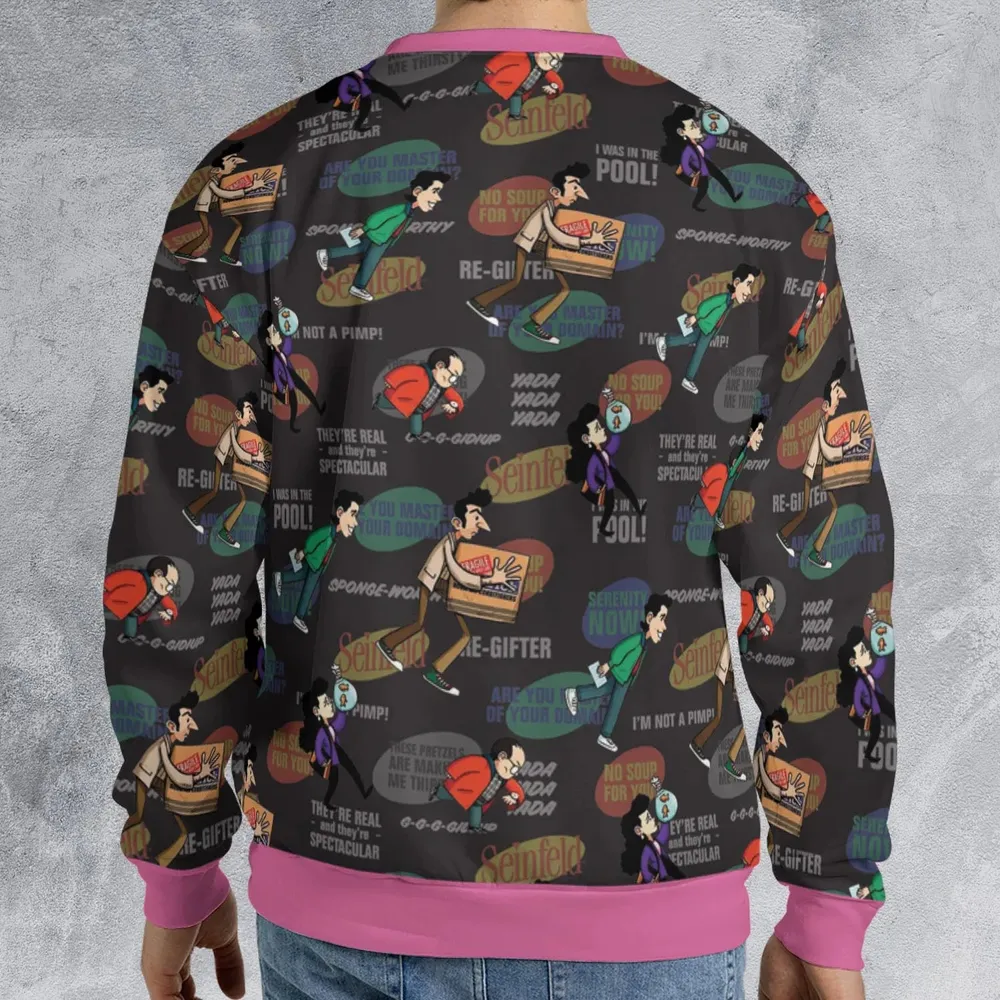 Retro Laughs Seinfeld All-over Print Sweatshirt - 2