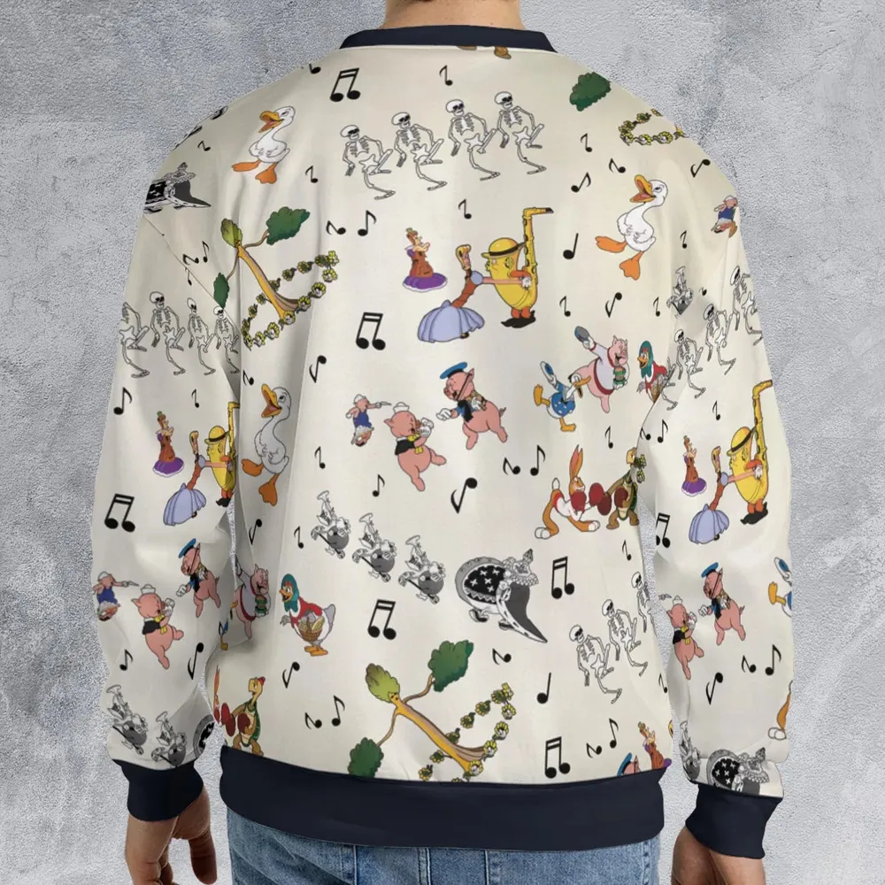 The Silly Symphony Characters All-over Print Sweatshirt - 2