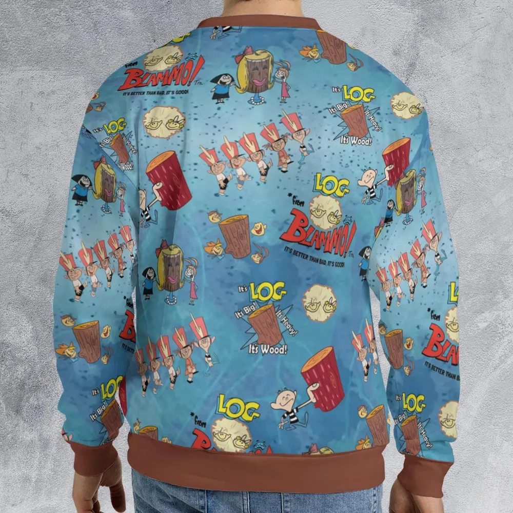 It's Log It's Big It's Heavy All-over Print Sweatshirt - 2