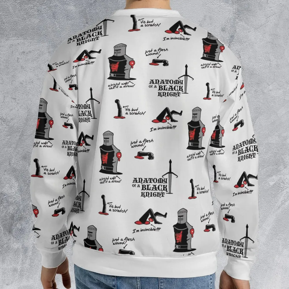 Tis but a scratch Black Knight Monty Python And The Holy Grail All-over Print Sweatshirt - 2