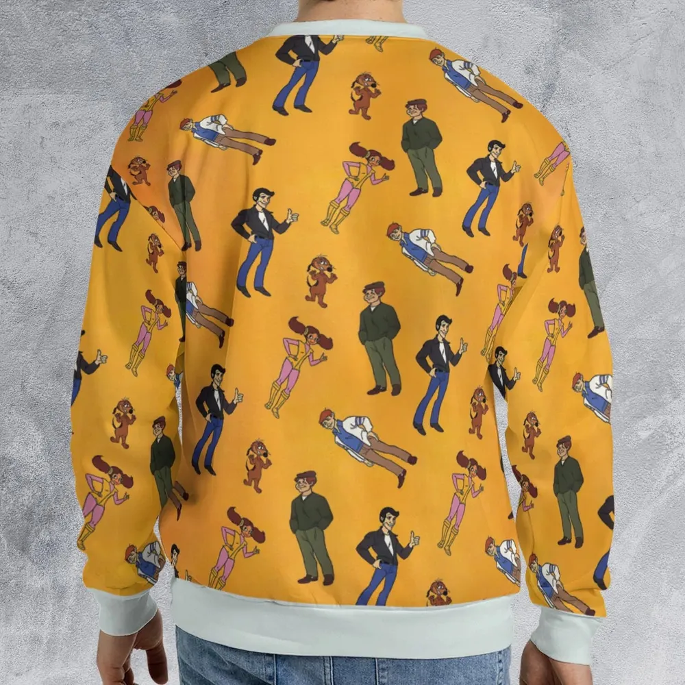 The Fonz and the Happy Days Gang All-over Print Sweatshirt - 2