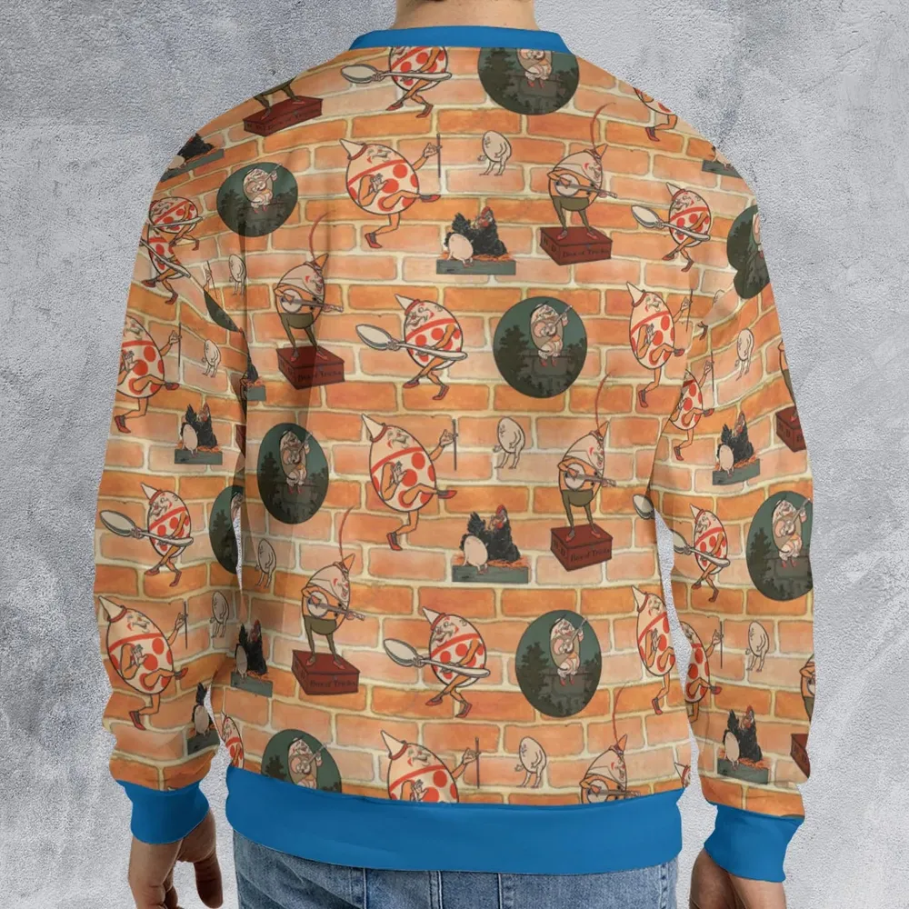 Retro Humpty Dumpty All-over Print Sweatshirt - 2