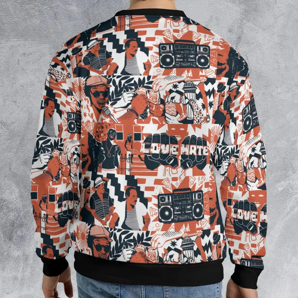 Love and Hate Do The Right Thing All-over Print Sweatshirt - 2