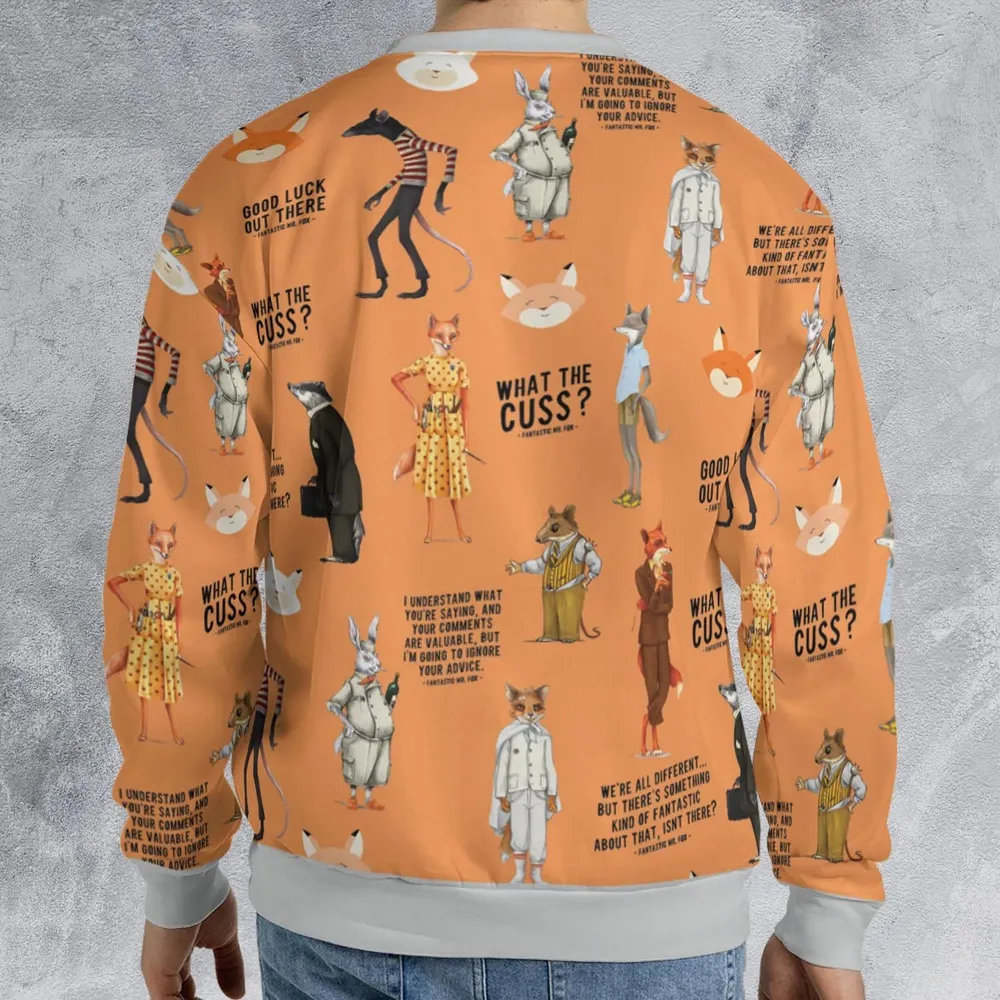 Cuss You Are Fantastic Mr. Fox All-over Print Sweatshirt - 2