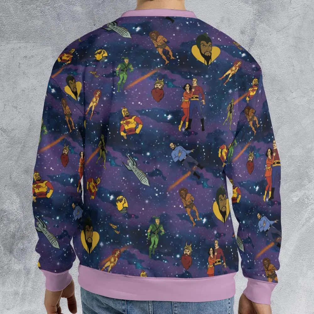 Flash Gordon Cartoon Characters All-over Print Sweatshirt - 2