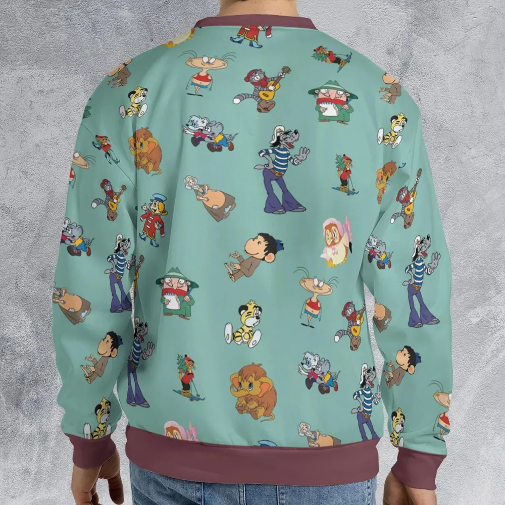 Russian Cartoon Characters All-over Print Sweatshirt - 2