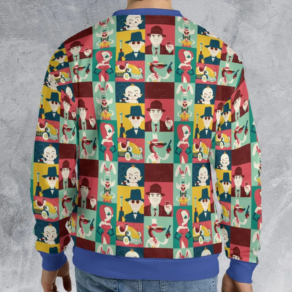 Toontown Threads Who Framed Roger Rabbit All-over Print Sweatshirt - 2