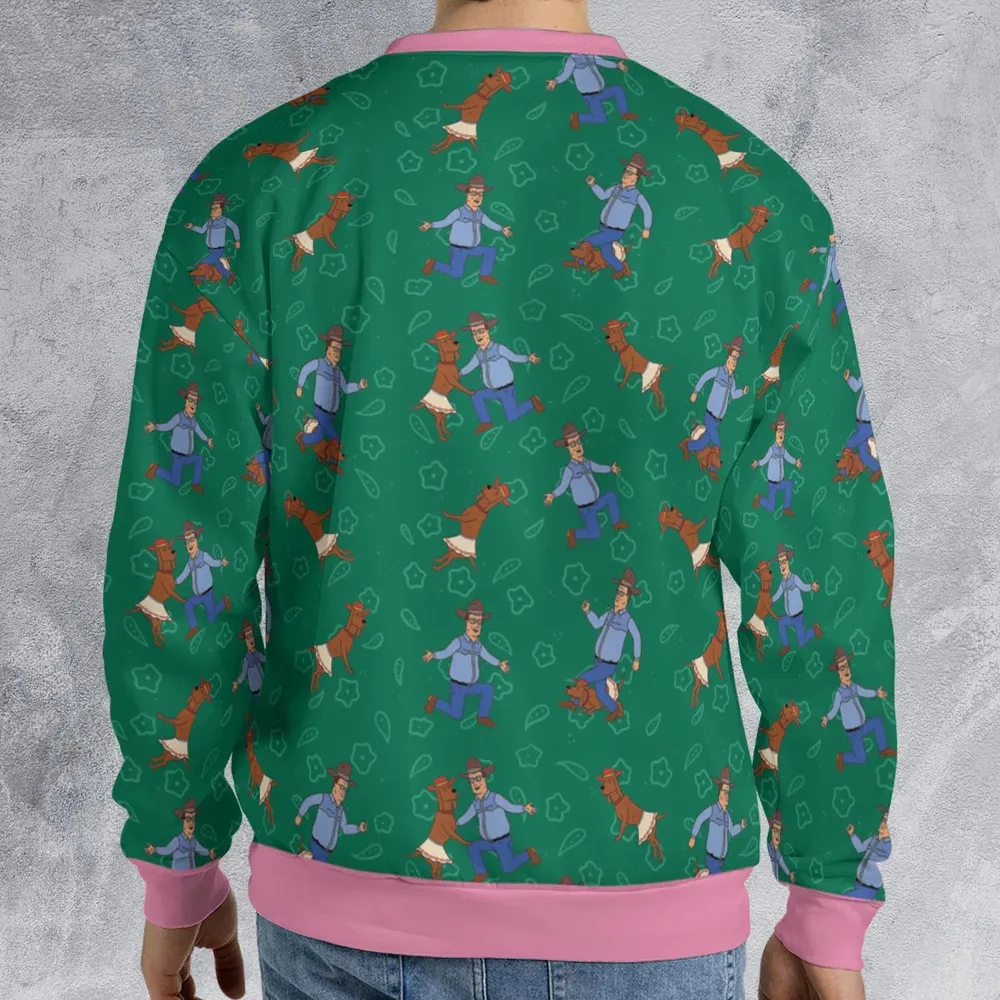 Hank Hill and Ladybird Dancing All-over Print Sweatshirt - 2