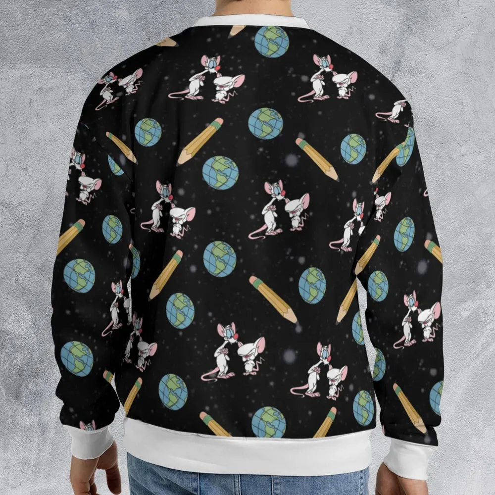 Geek Drip Pinky and The Brain All-over Print Sweatshirt - 2