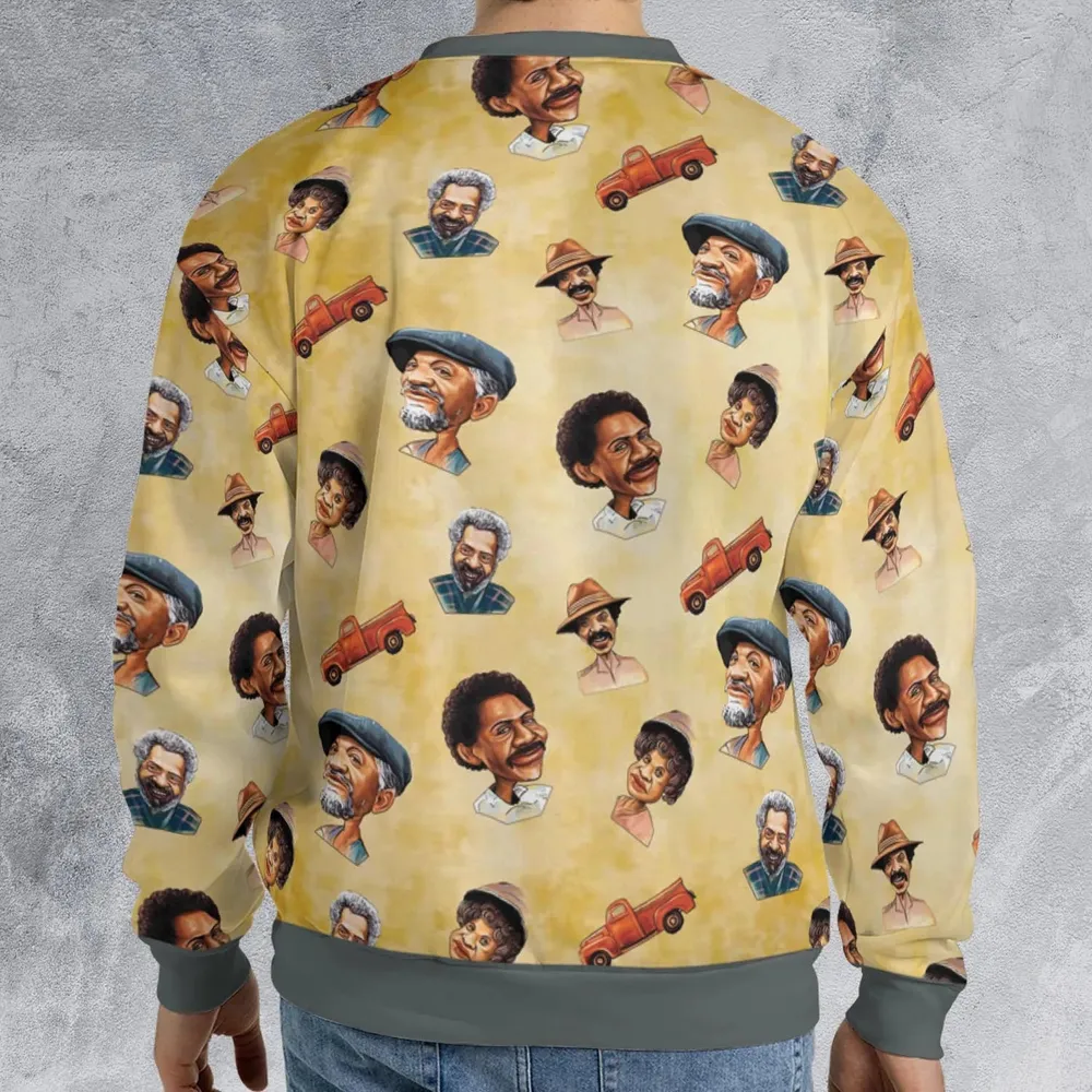 Sanford and Son Characters All-over Print Sweatshirt - 2