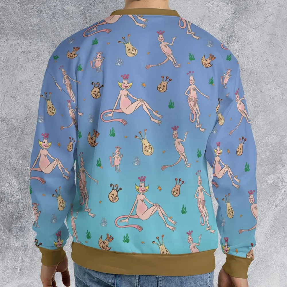 Who You Callin' One-eyed Shrimp Sea-Monkeys All-over Print Sweatshirt - 2