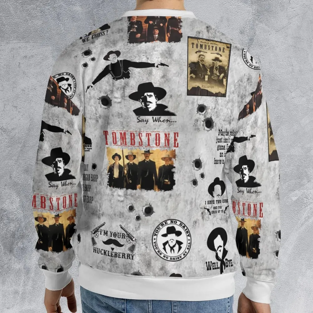 Classic Western Tombstone All-over Print Sweatshirt - 2