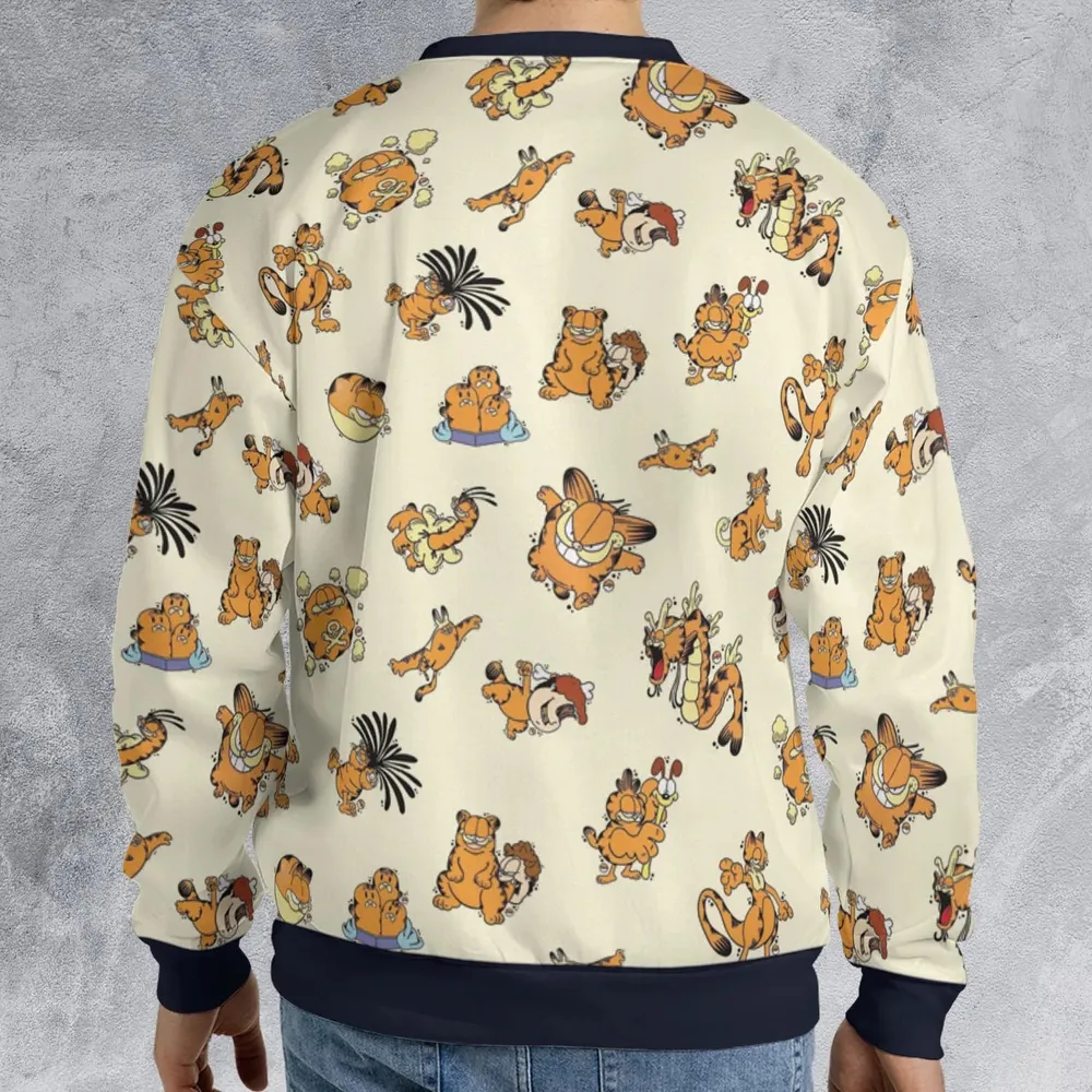 Lazy Legend Garfield Pokemon Mashup All-over Print Sweatshirt - 2