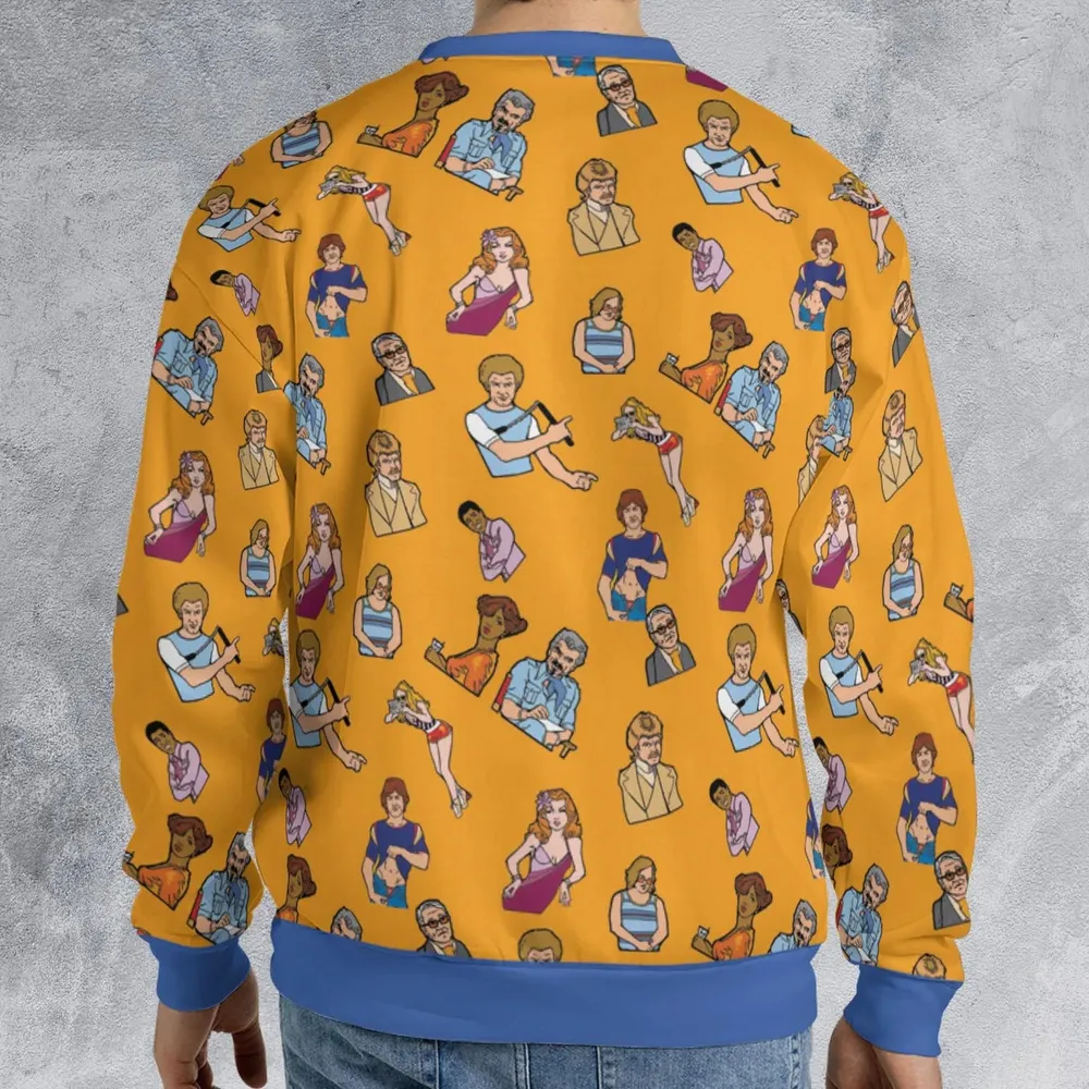 Summer Party Boogie Nights Characters All-over Print Sweatshirt - 2