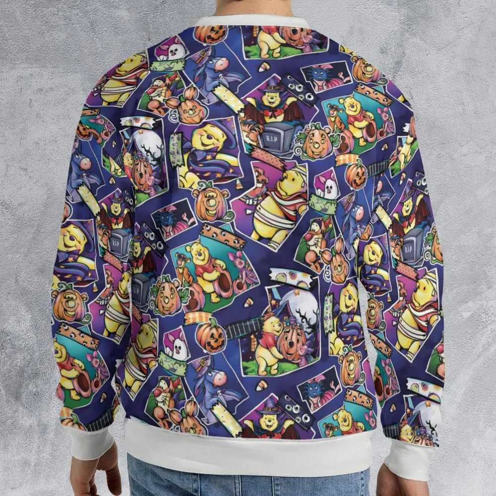 Pooh Bear Halloween All-over Print Sweatshirt - 2