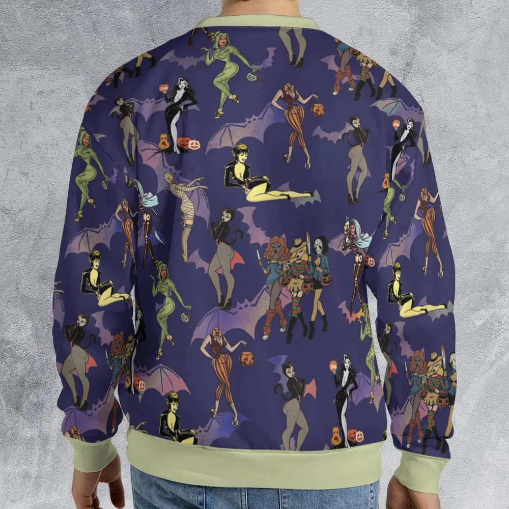 Horror Pin Up Girls All-over Print Sweatshirt - 2