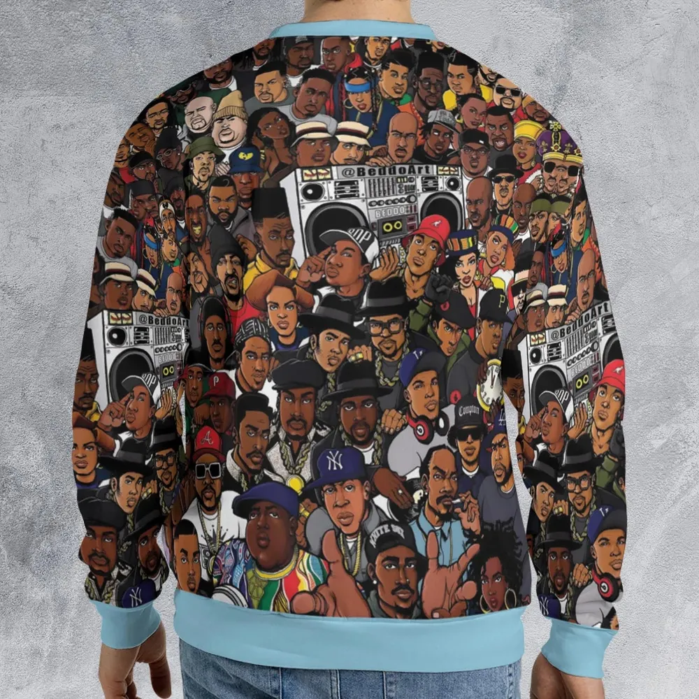 The Golden Age of Hip Hop All-over Print Sweatshirt - 2