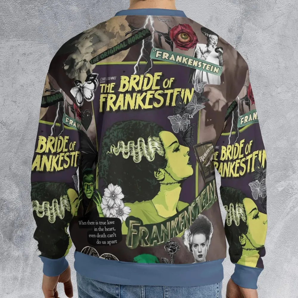 Vintage Bride Of Frankenstein All-over Print Sweatshirt - 2