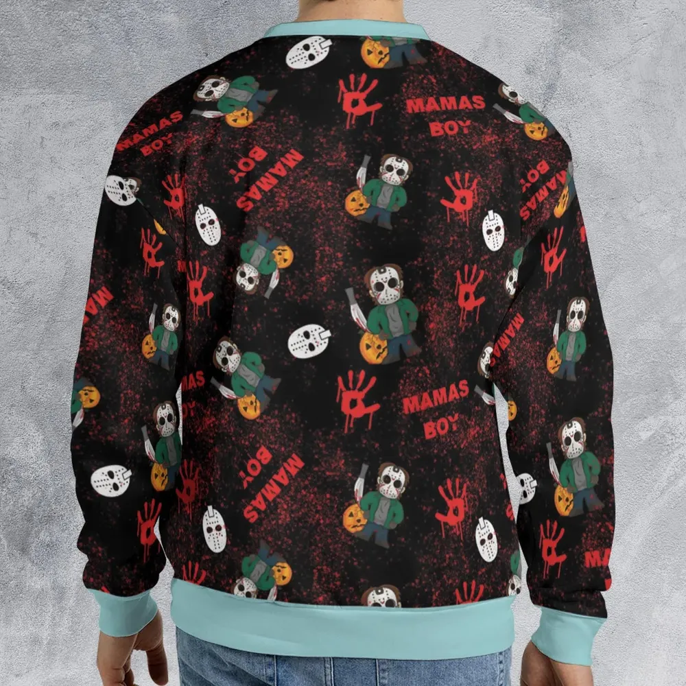 Mamas Boy Friday the 13th All-over Print Sweatshirt - 2