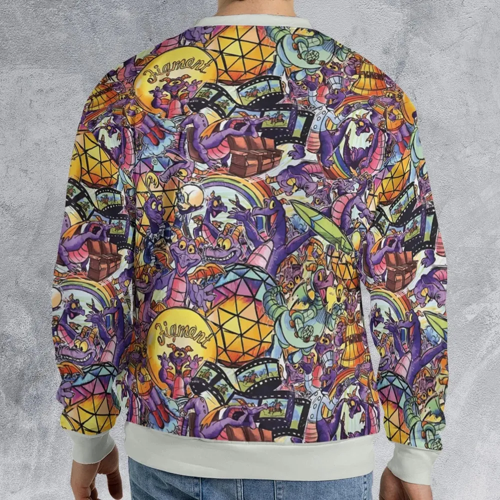 The Cute Dragon Figment All-over Print Sweatshirt - 2