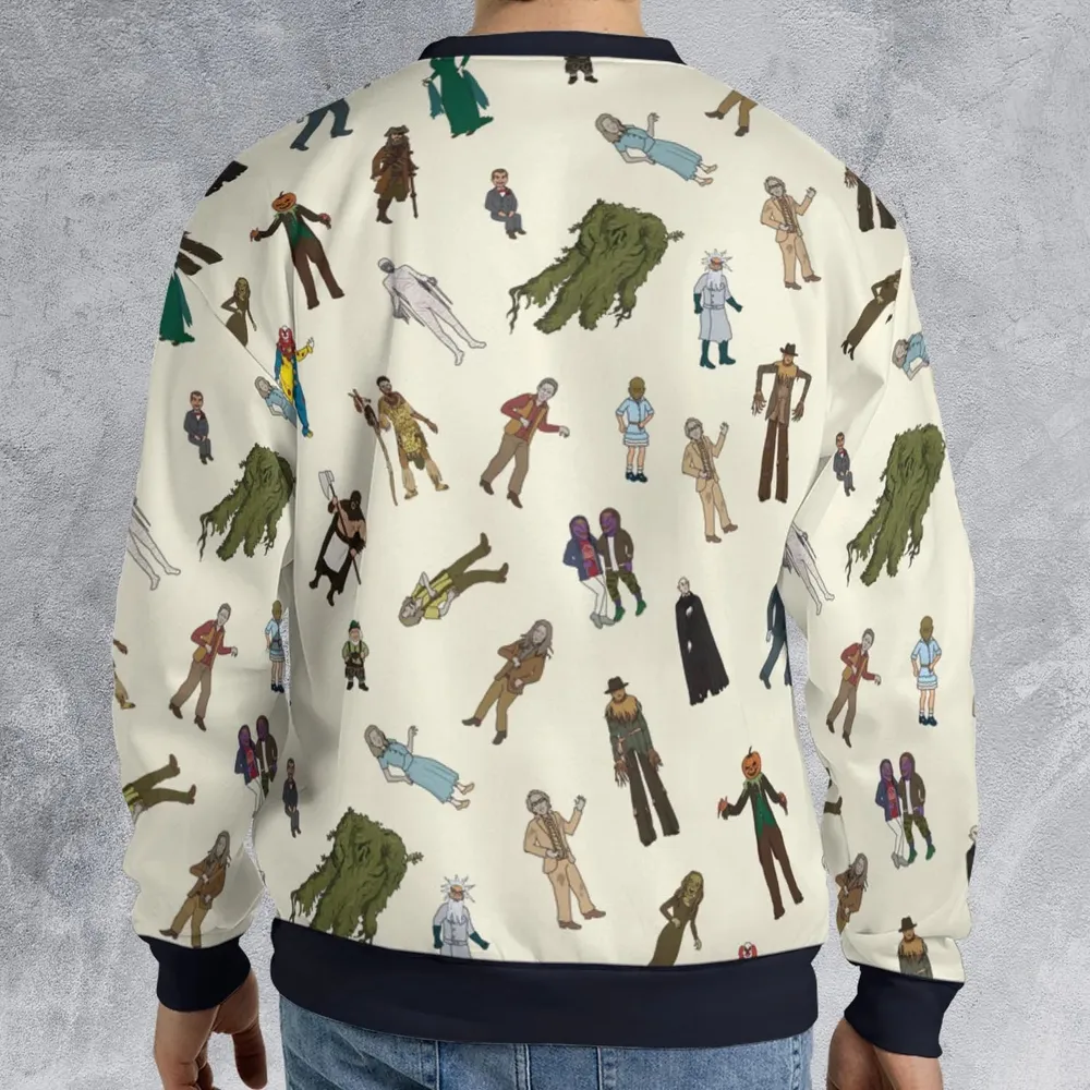 Monster Characters from Goosebumps All-over Print Sweatshirt - 2